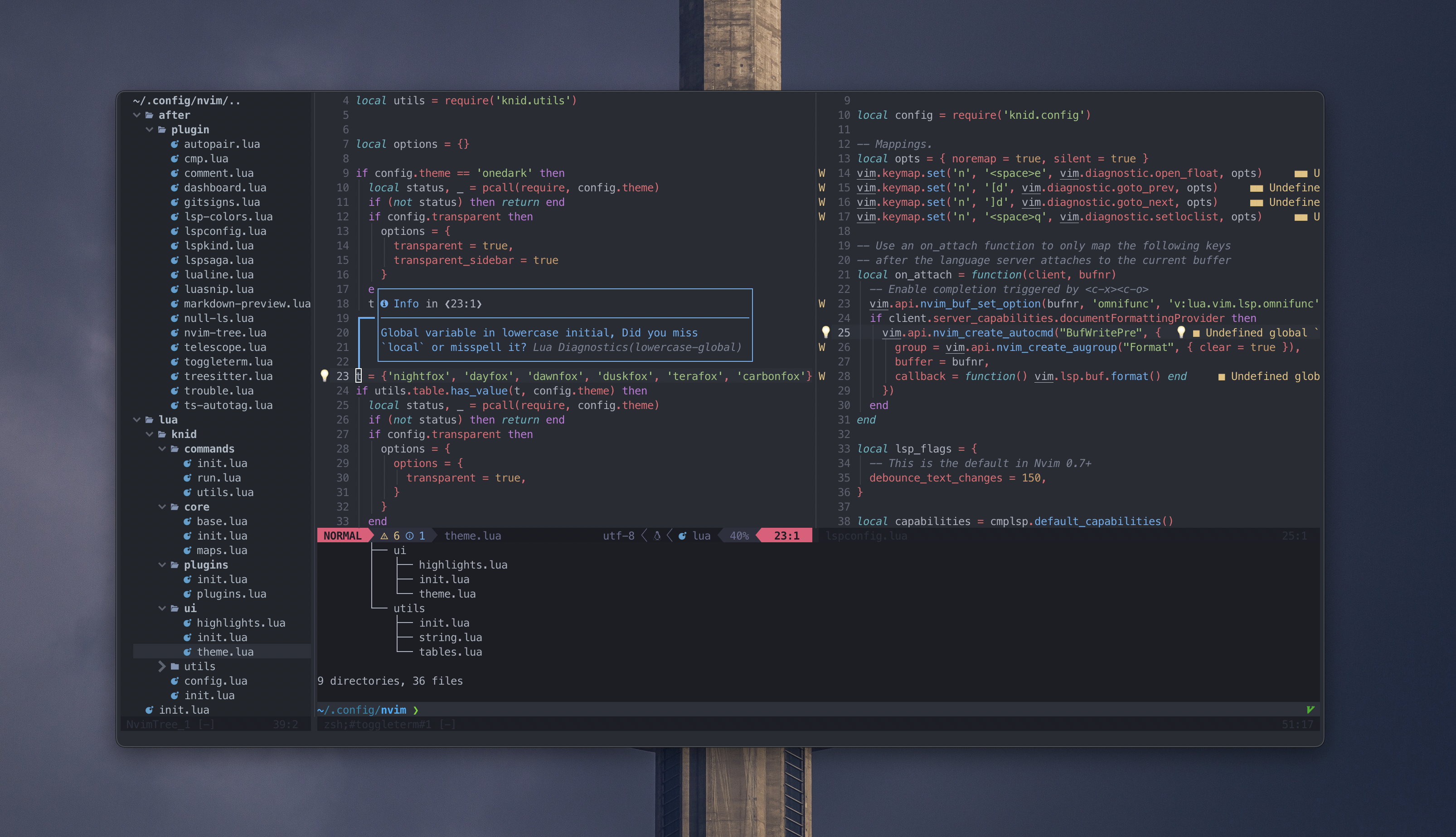 nvim screenshot 2