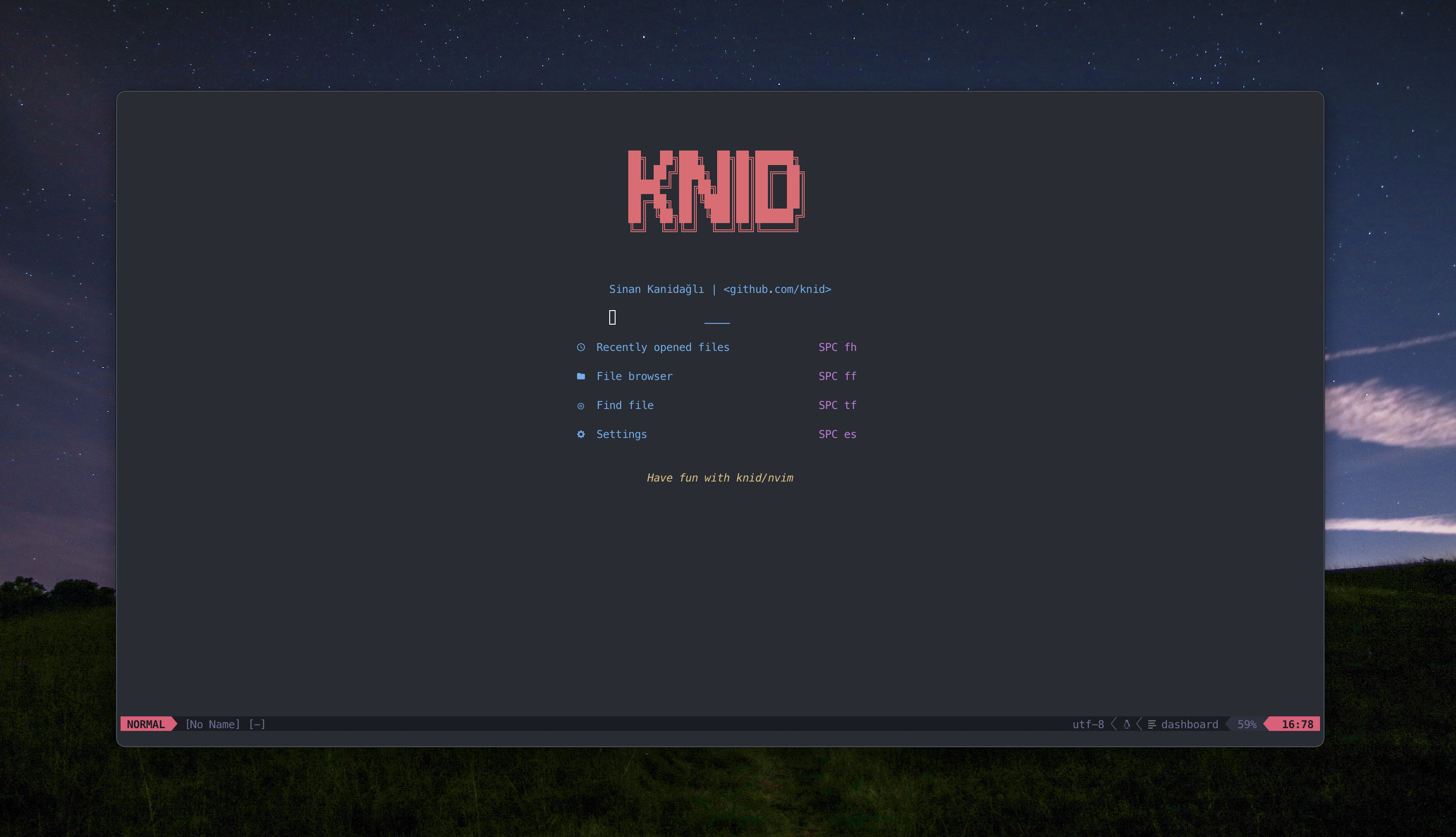 nvim screenshot 1