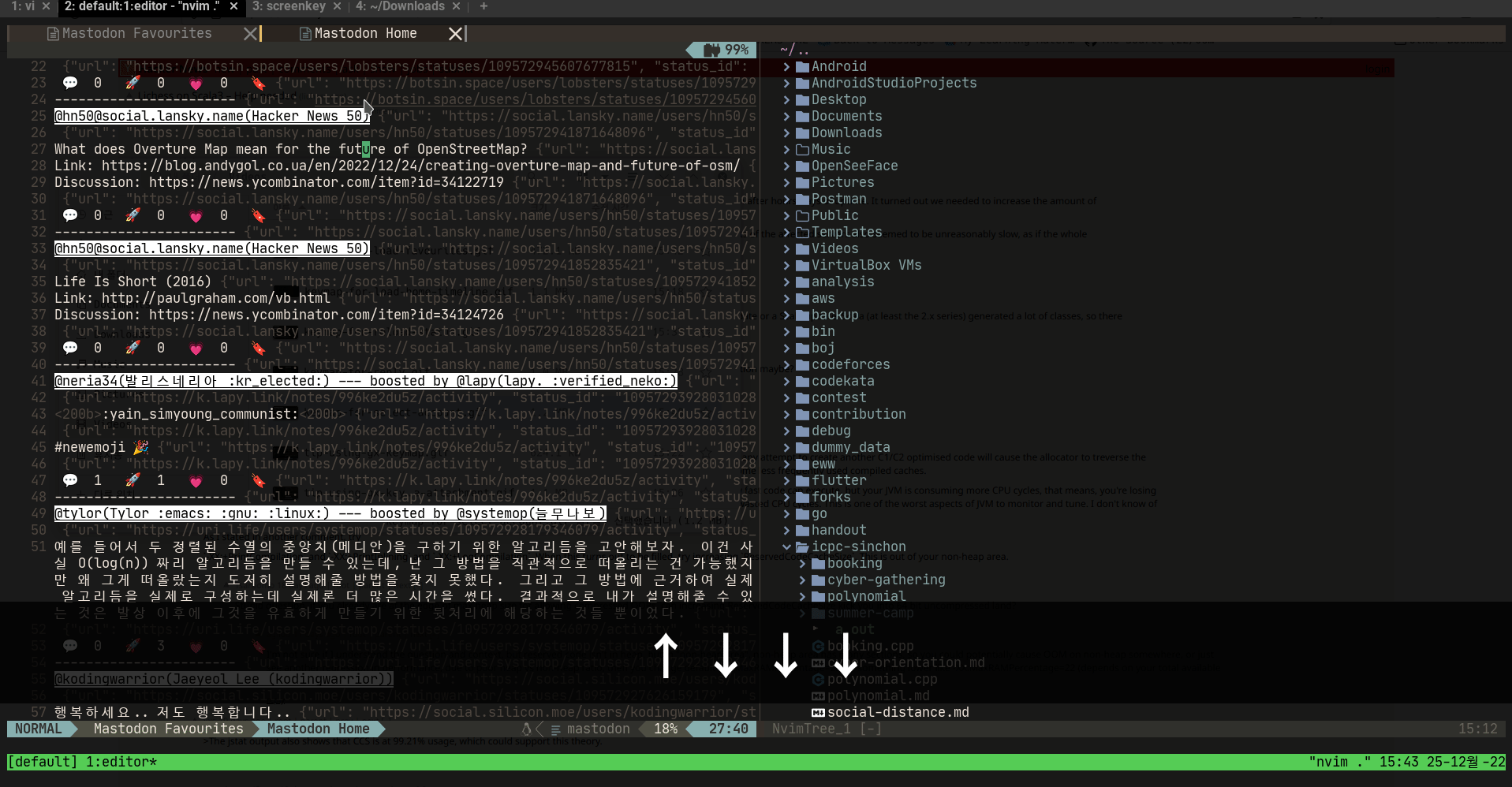 mastodon.nvim screenshot 2
