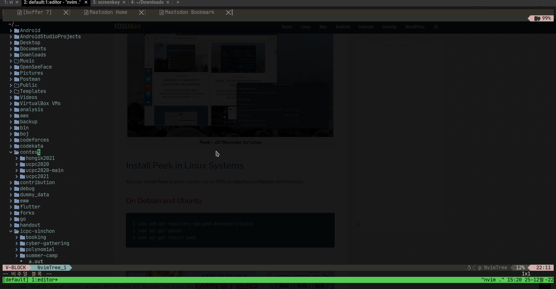 mastodon.nvim screenshot 1