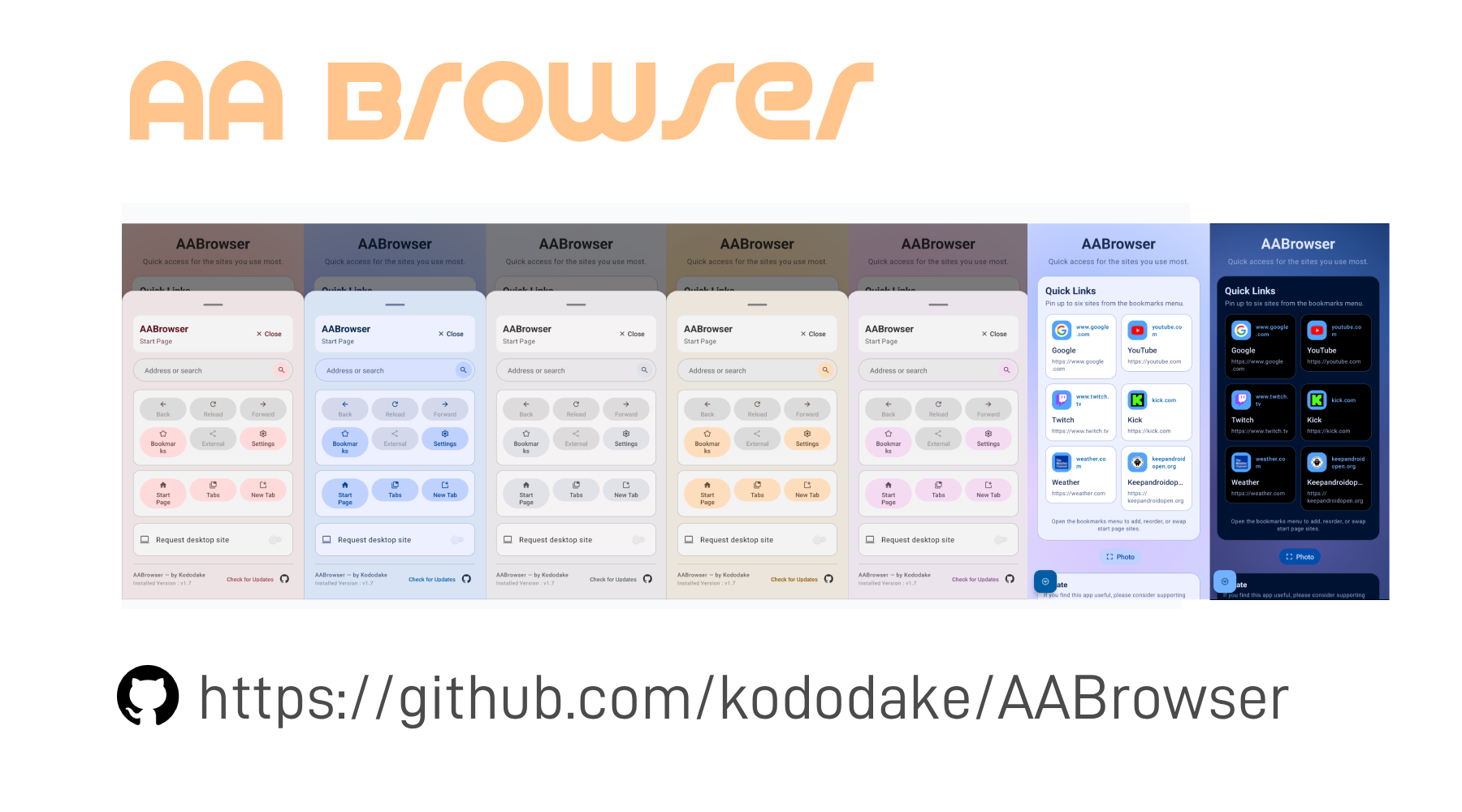 AABrowser screenshot 1