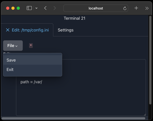 terminal21-restapi screenshot 4