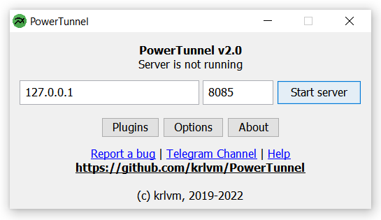 PowerTunnel screenshot 1