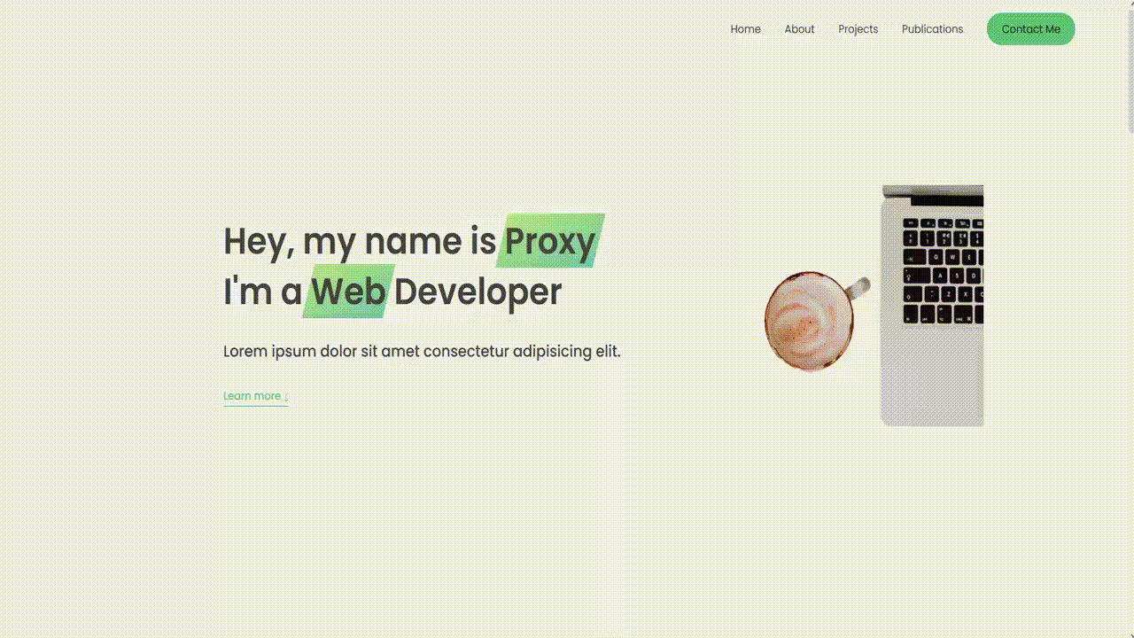 proxyfolio screenshot 1