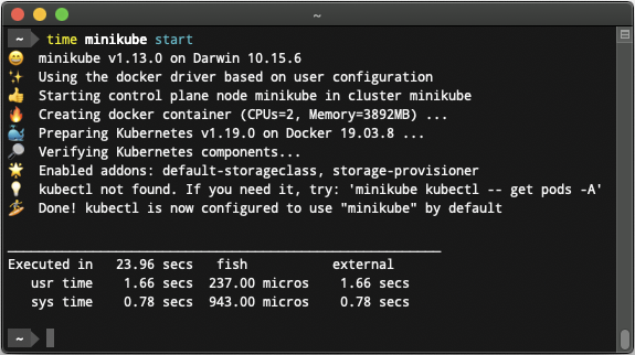 minikube screenshot 1