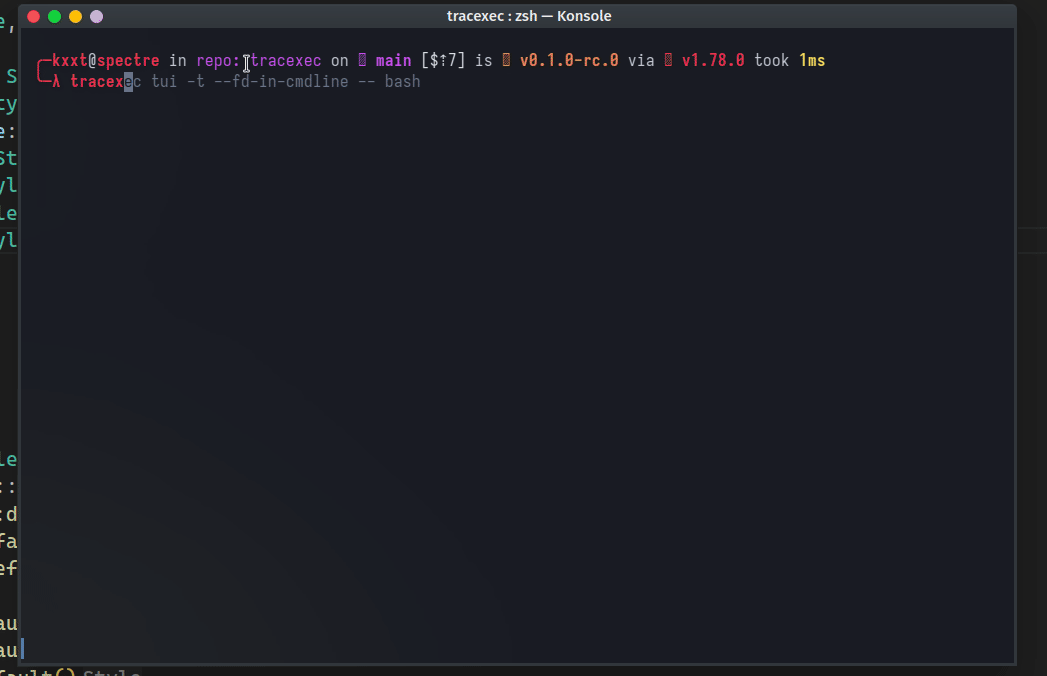 tracexec screenshot 1