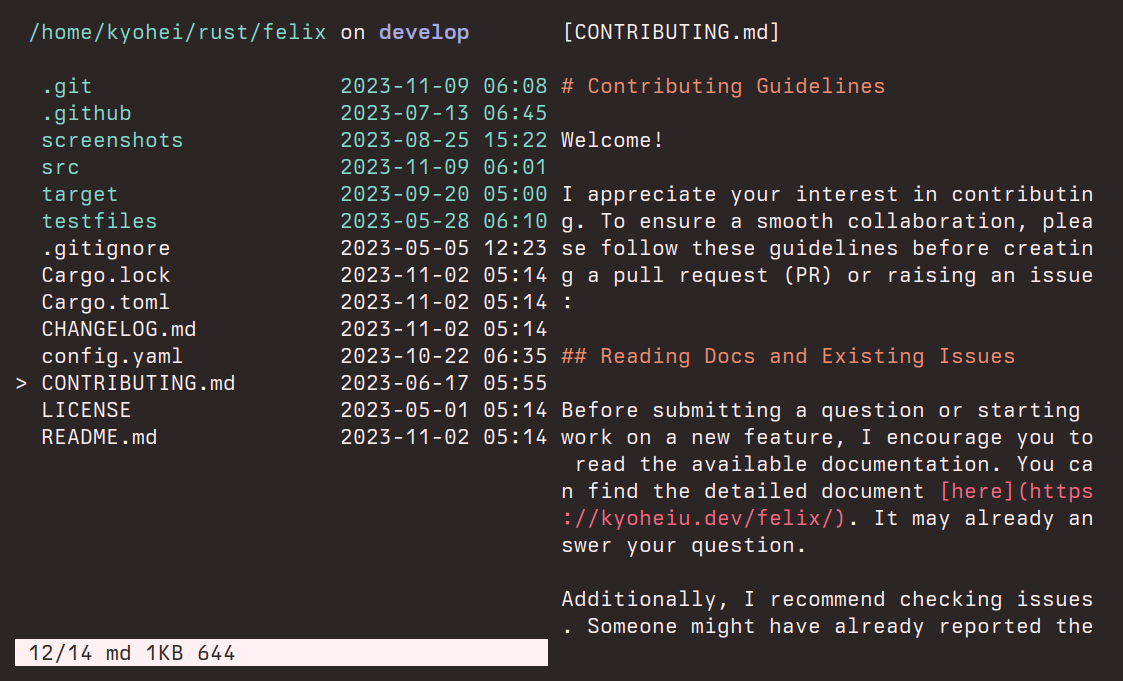 felix screenshot 1