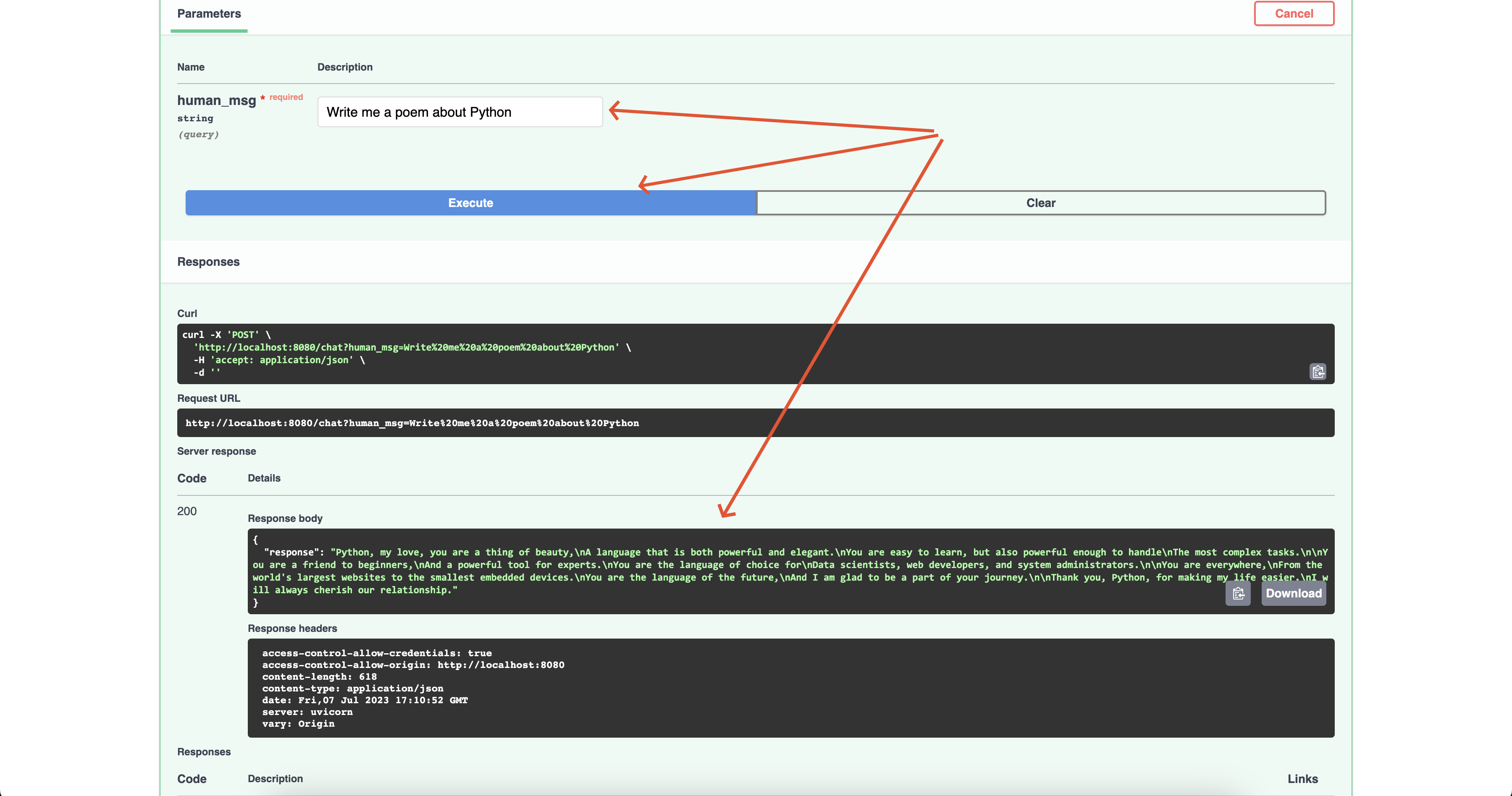 Google-VertexAI-FastAPI screenshot 2