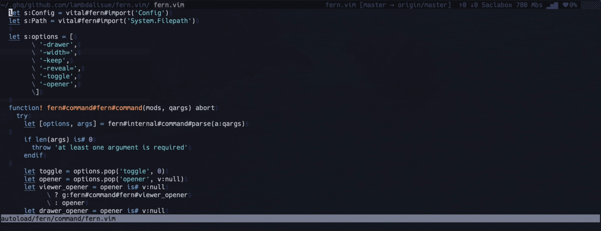 vim-fern screenshot 5