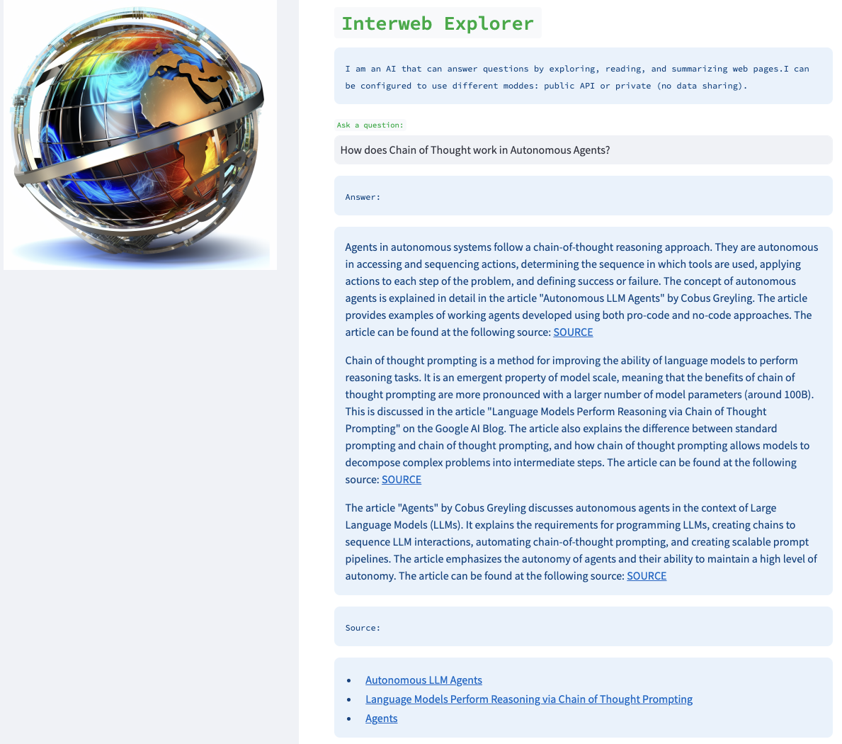 web-explorer screenshot 1