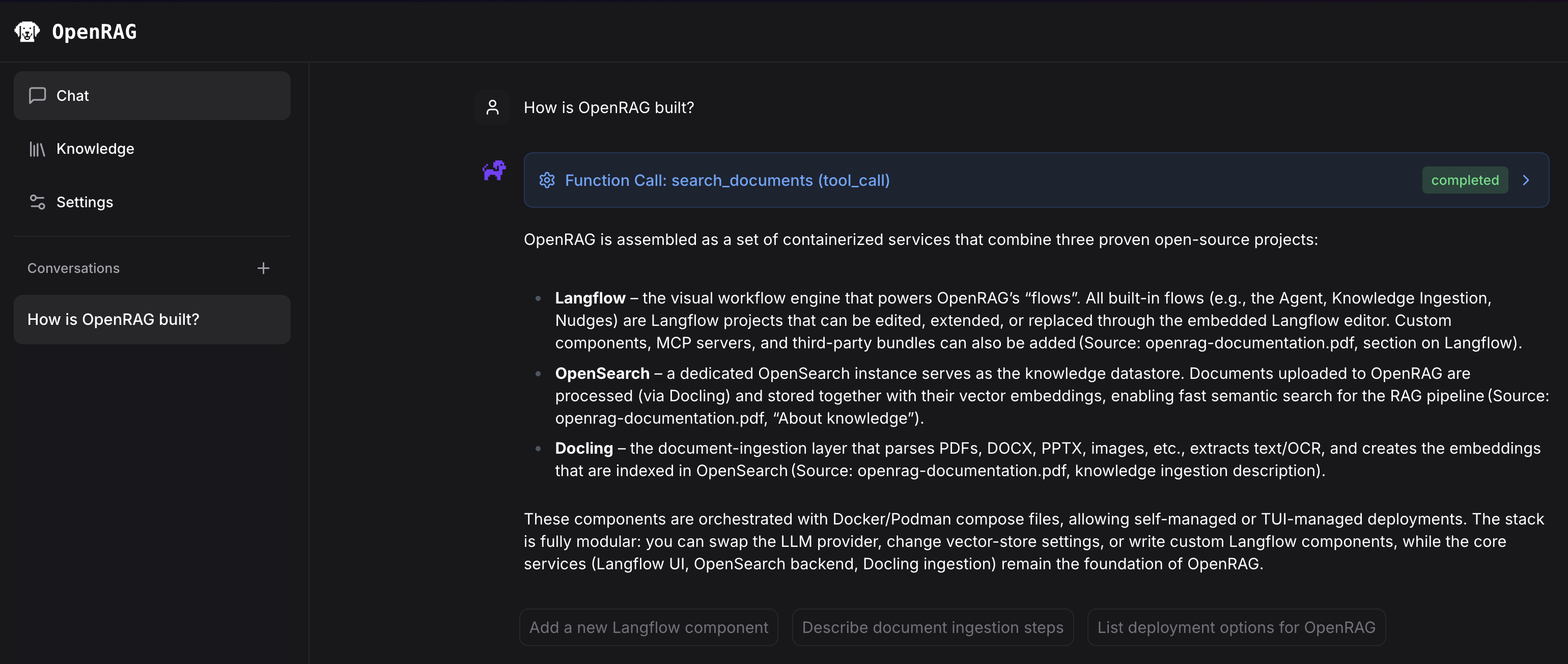 openrag screenshot 4