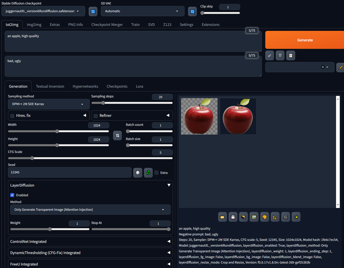 sd-forge-layerdiffusion screenshot 3