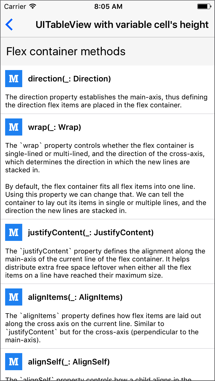 FlexLayout screenshot 14