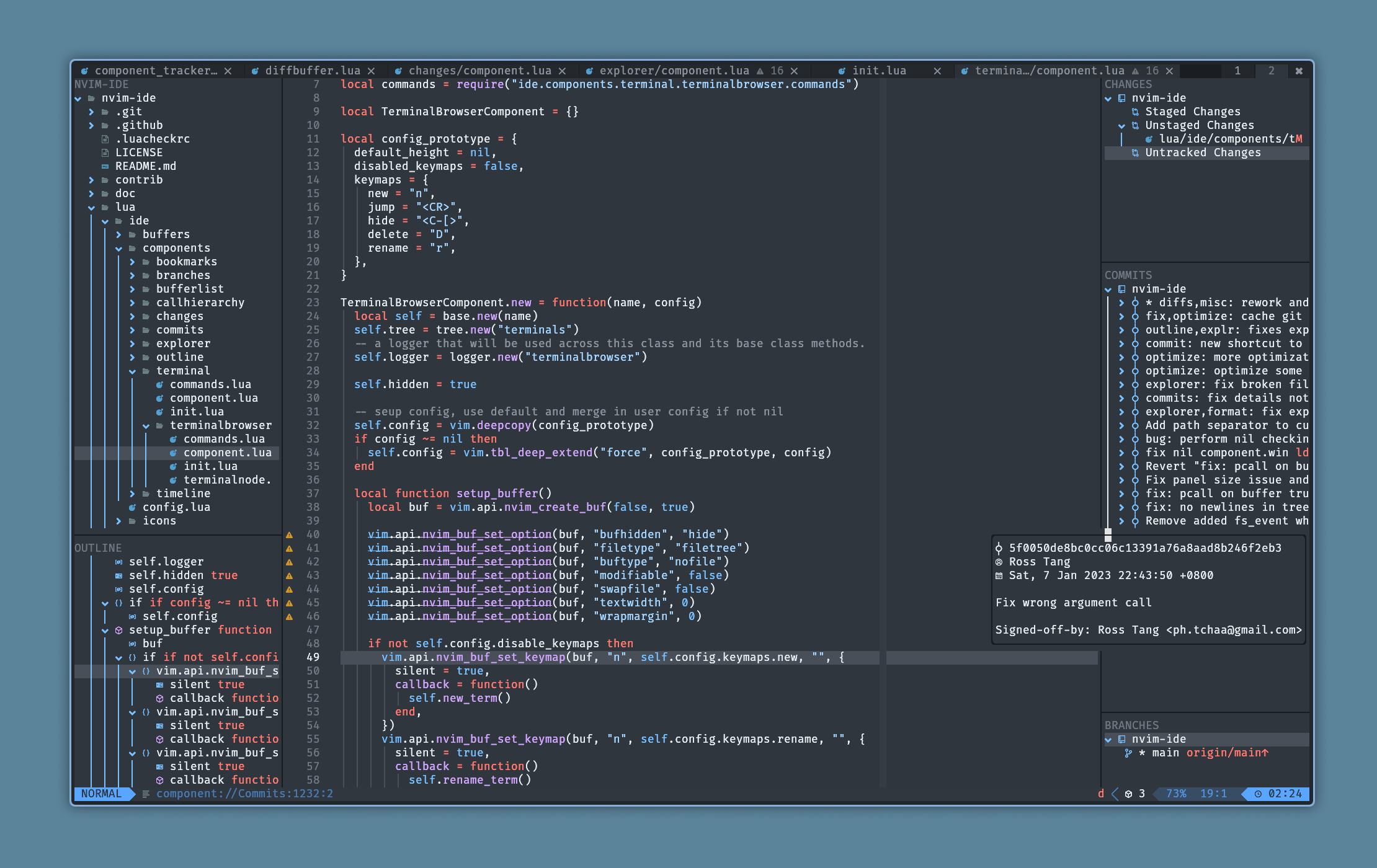 nvim-ide screenshot 1