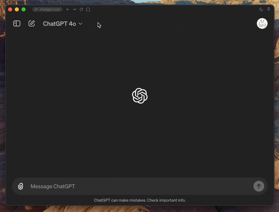 ChatGPT screenshot 2