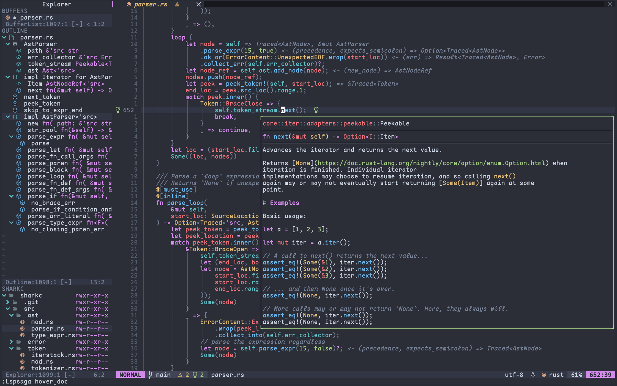 nvim-config screenshot 3
