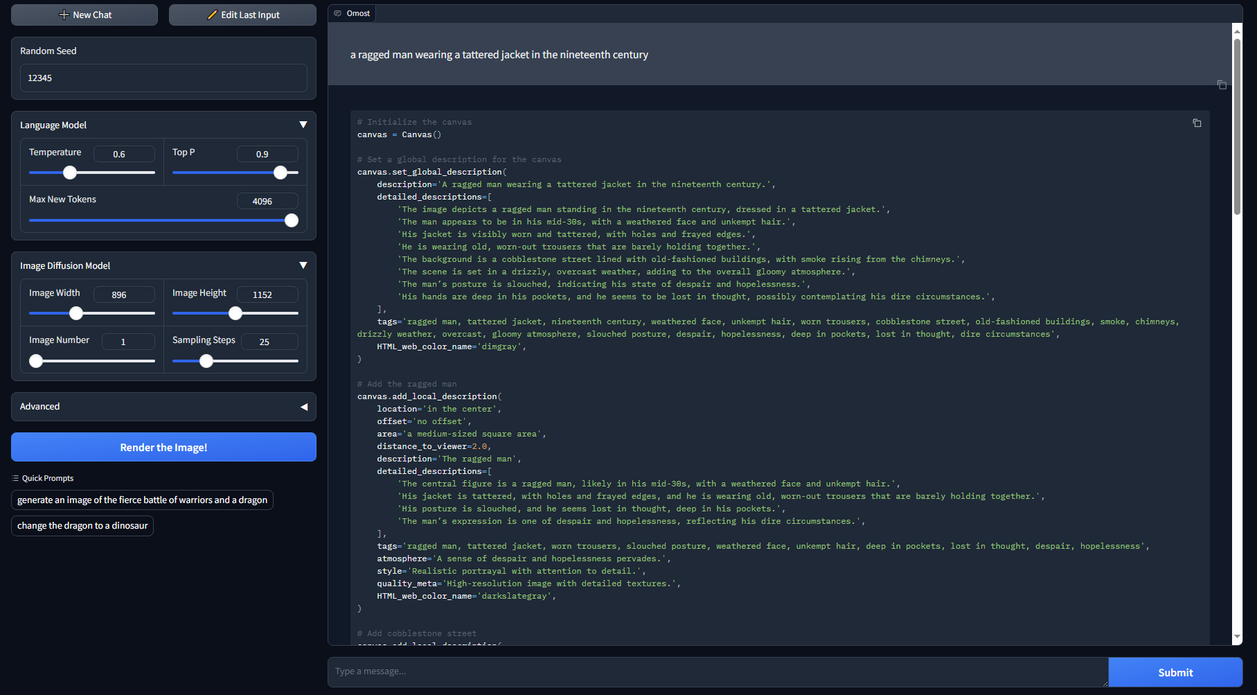 Omost screenshot 1