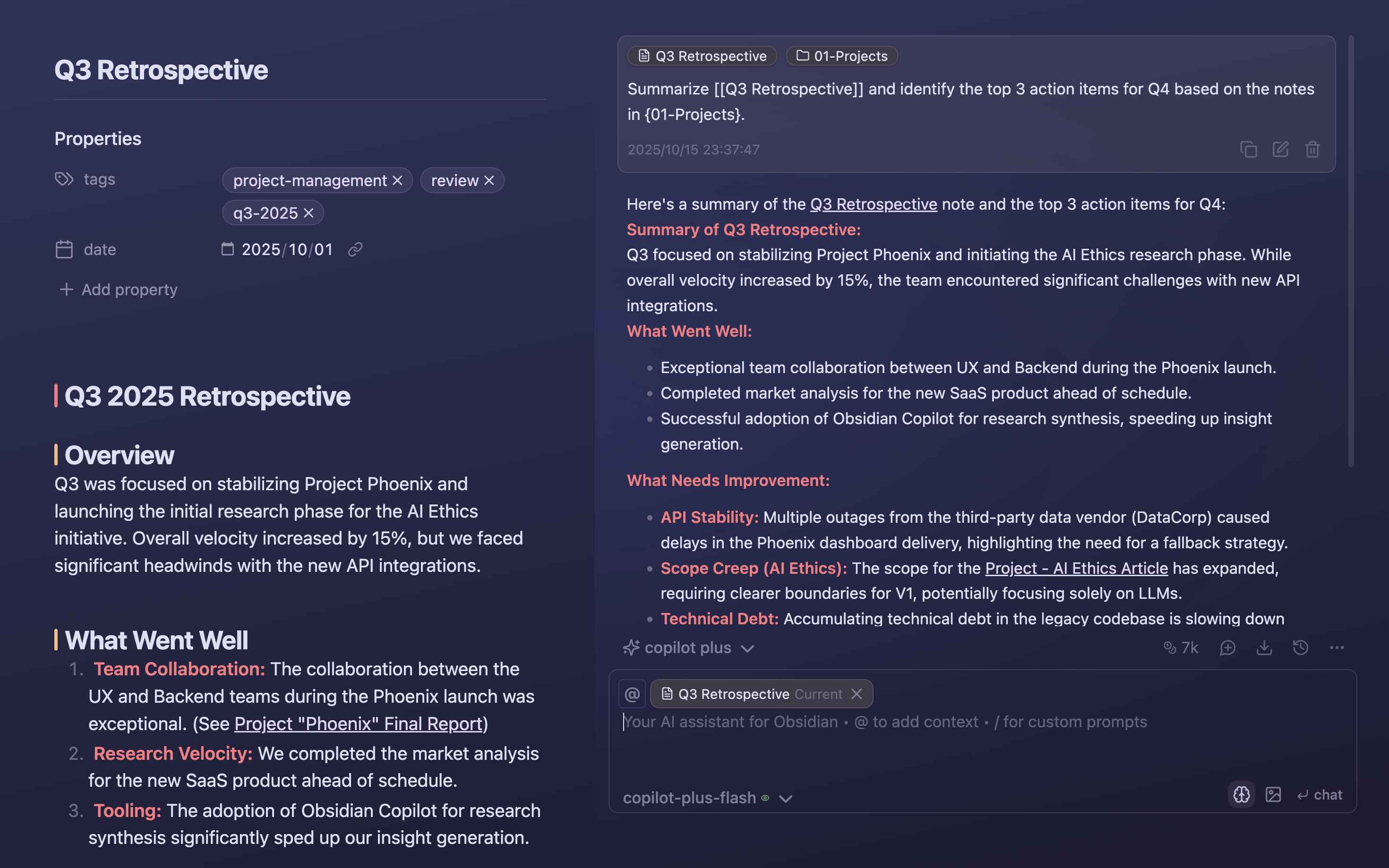 obsidian-copilot screenshot 4