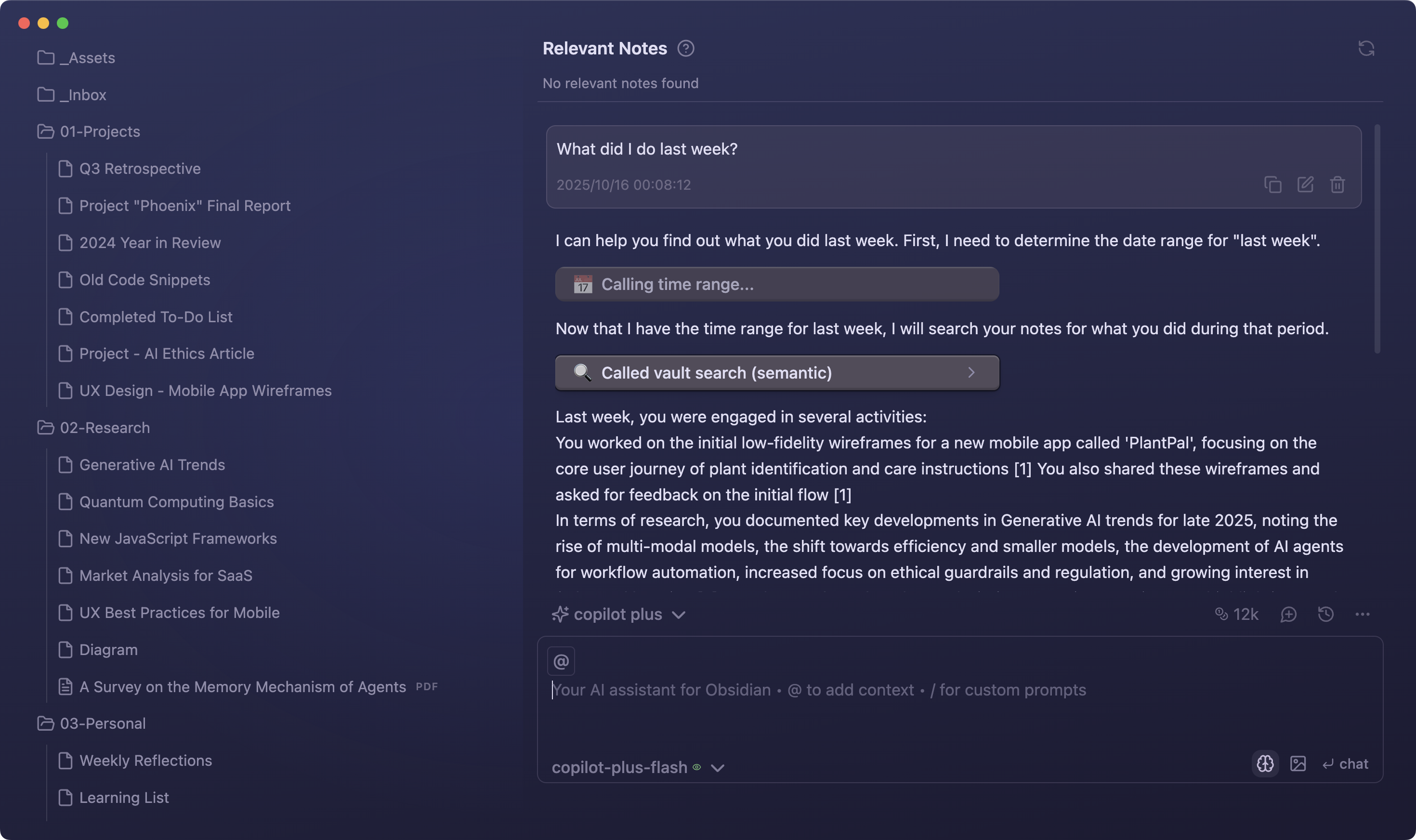 obsidian-copilot screenshot 12