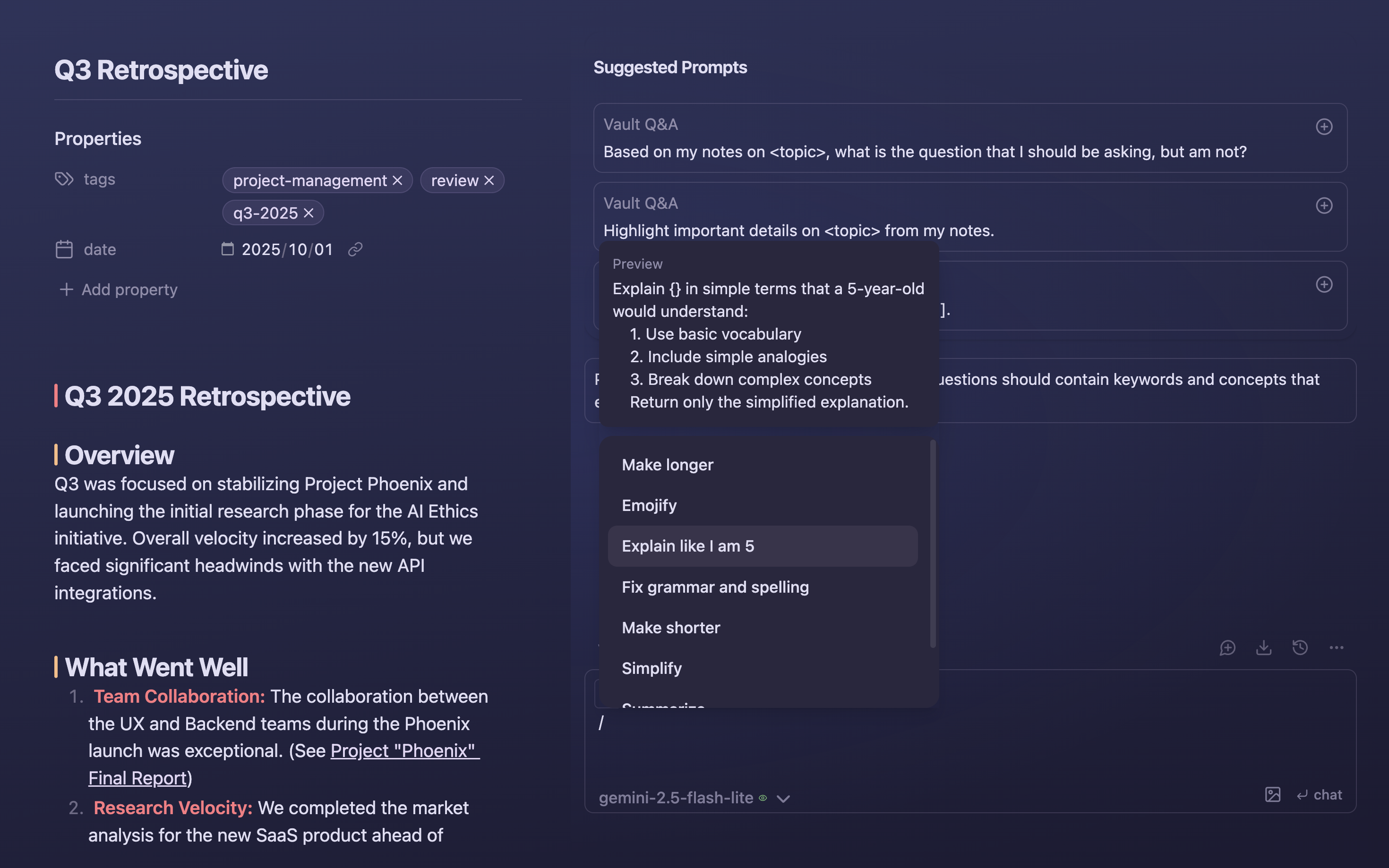 obsidian-copilot screenshot 10