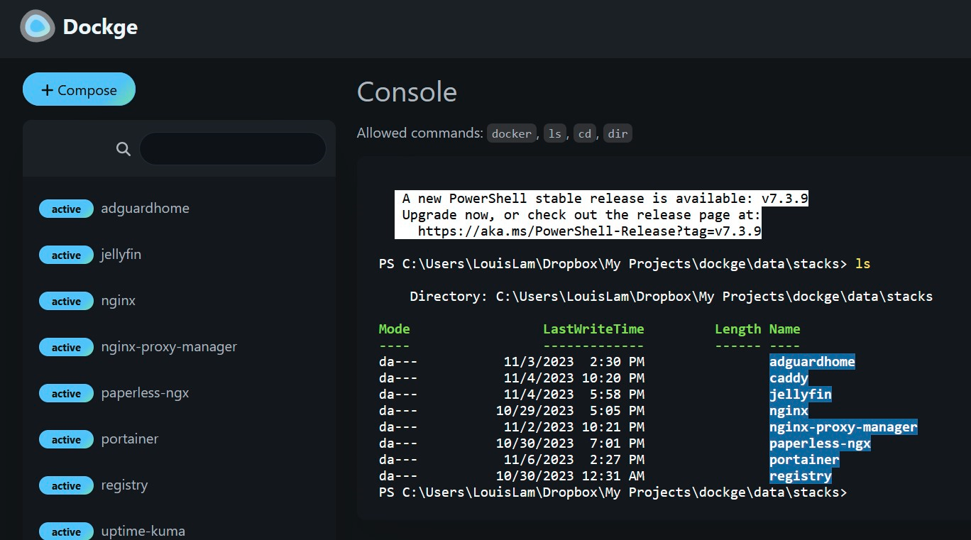 dockge screenshot 6