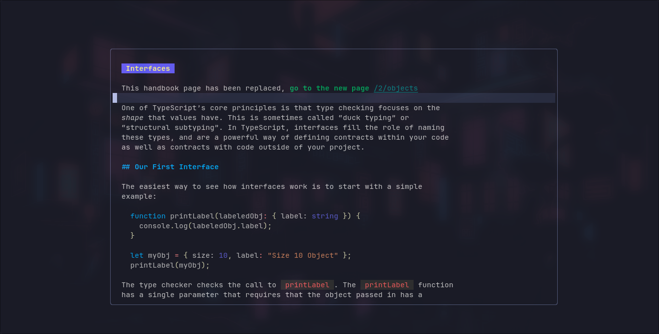 nvim-devdocs screenshot 2