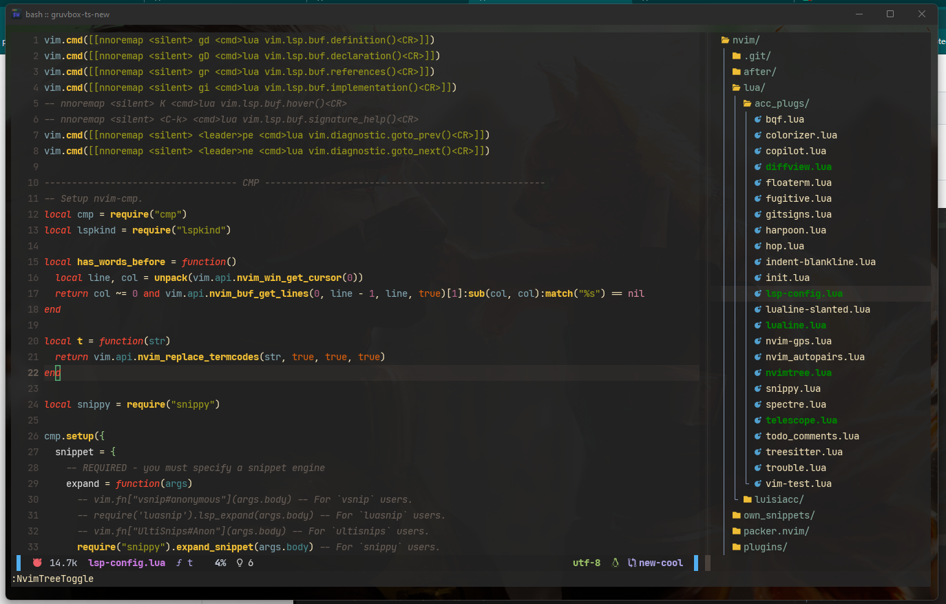 gruvbox-baby screenshot 2
