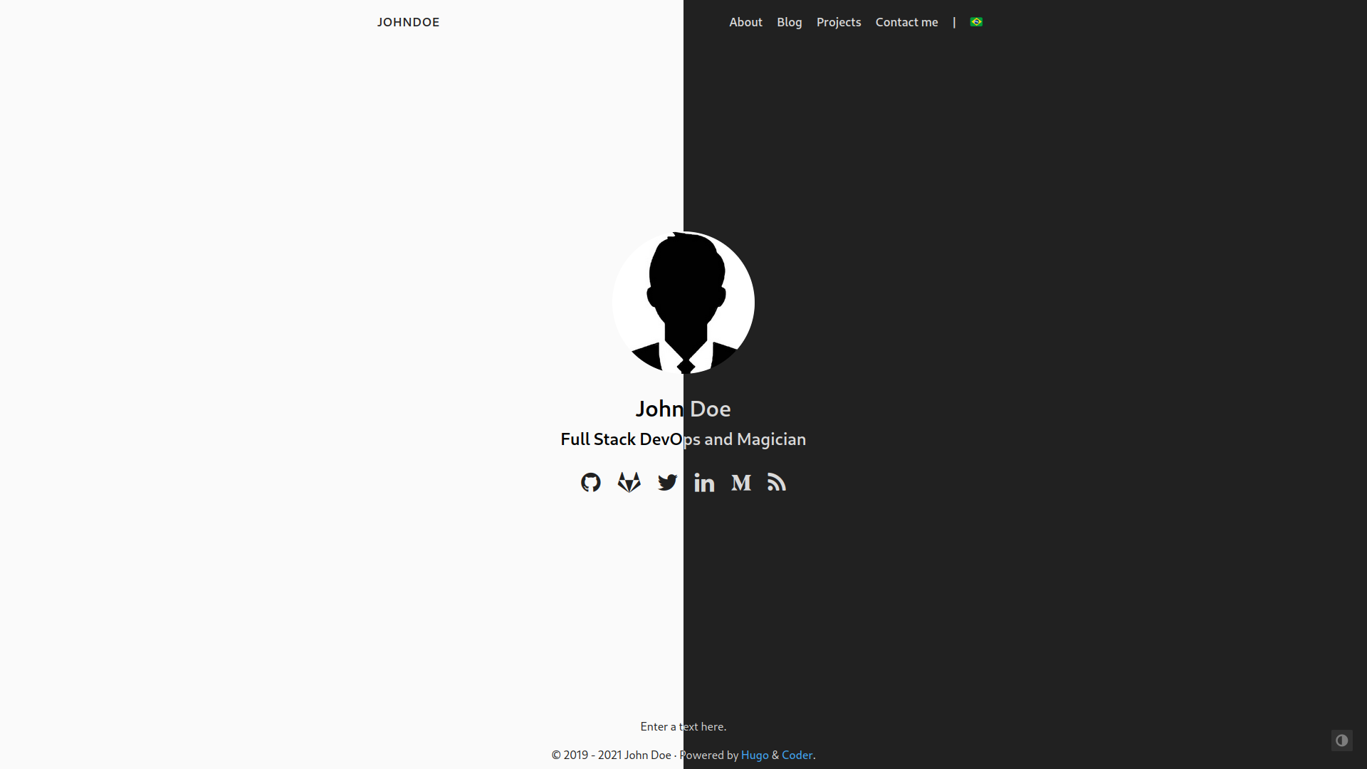 hugo-coder screenshot 1