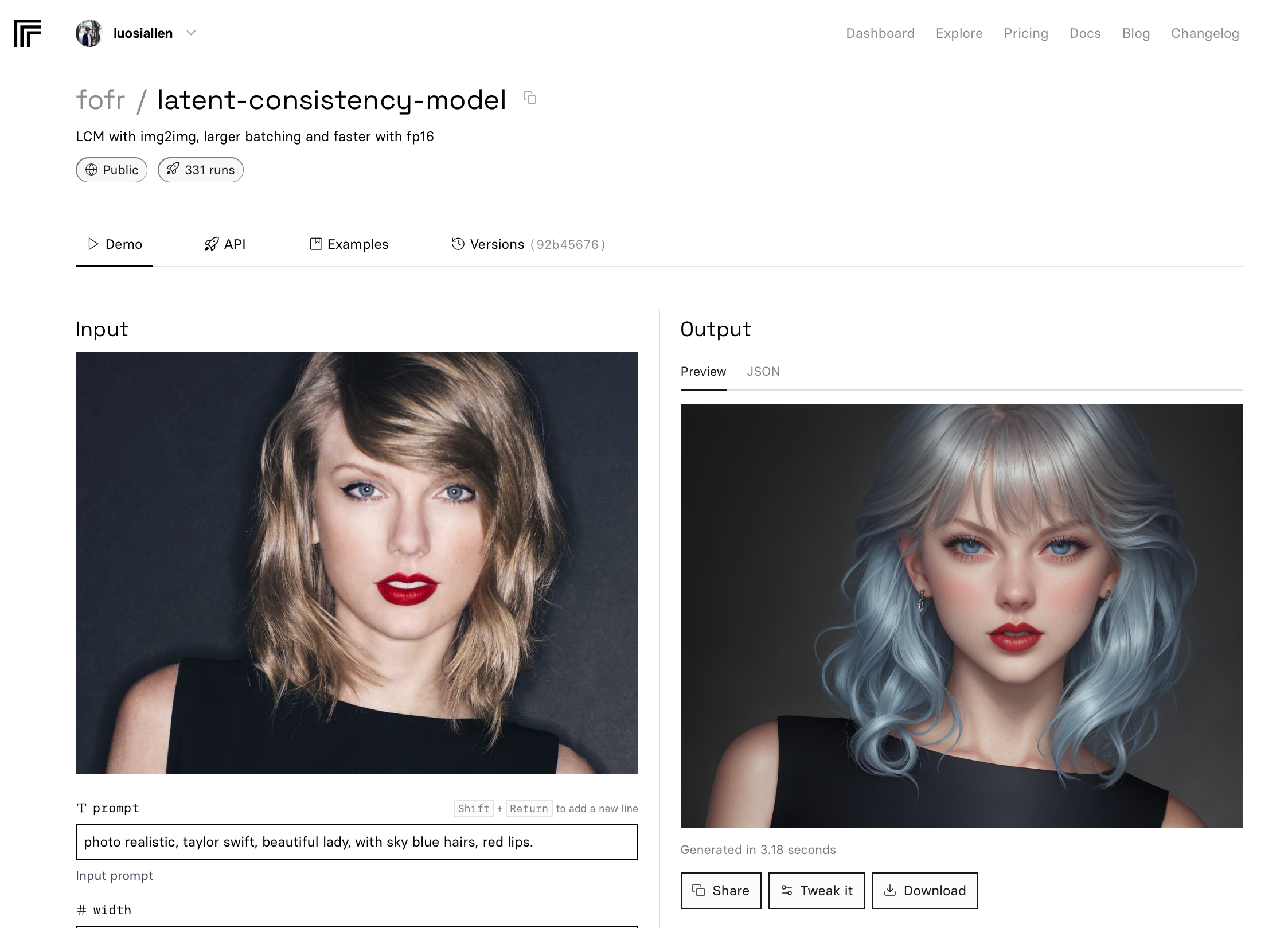 latent-consistency-model screenshot 2