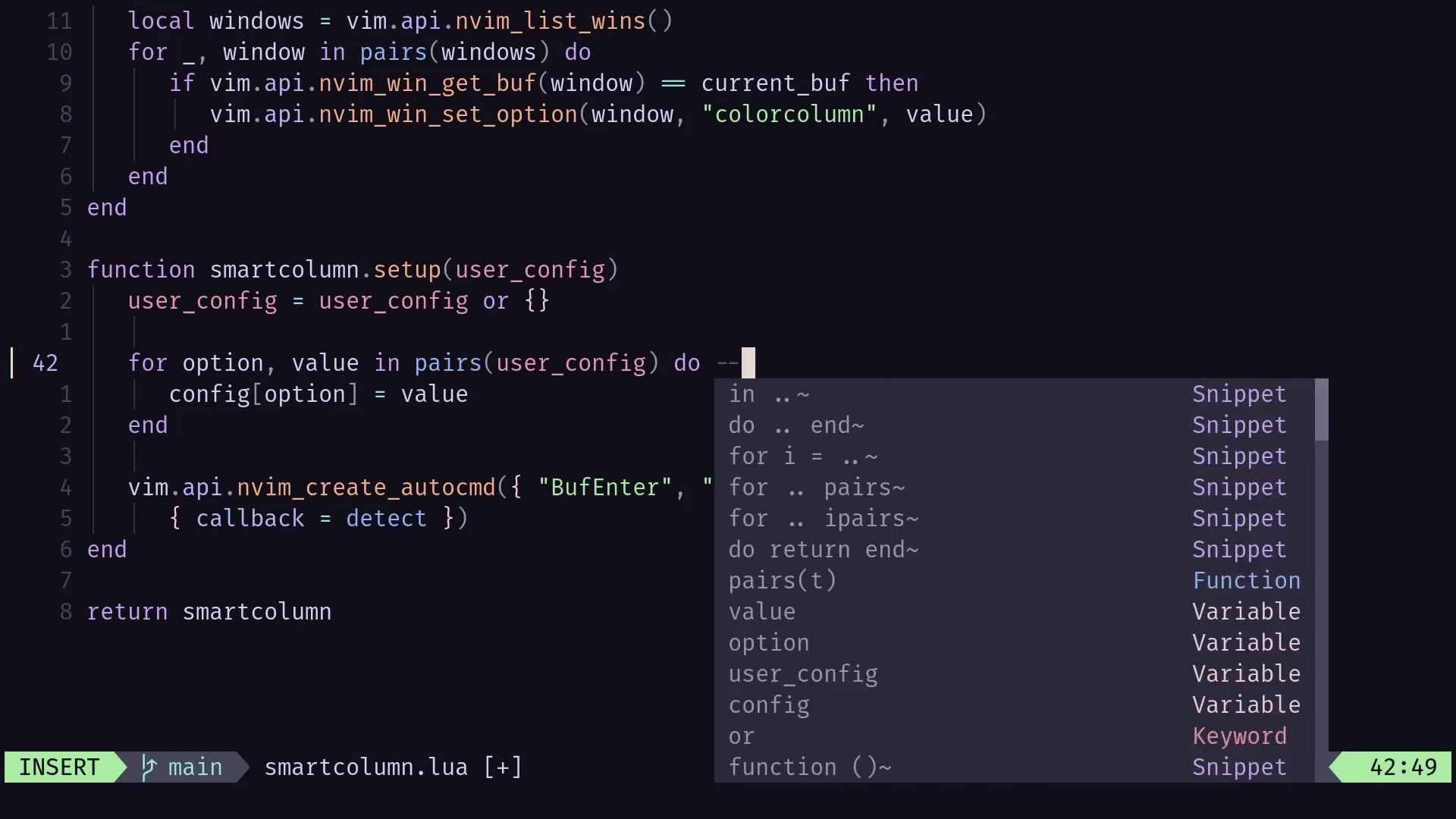 smartcolumn.nvim screenshot 1