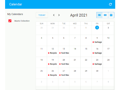 hacs_waste_collection_schedule screenshot 1