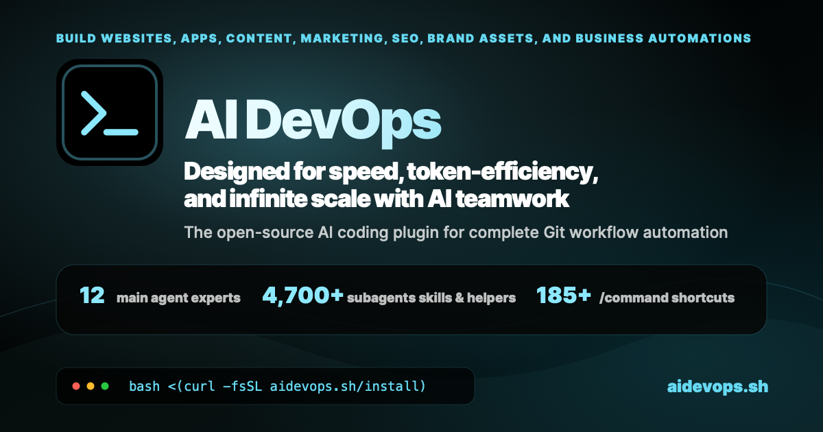 aidevops screenshot 1