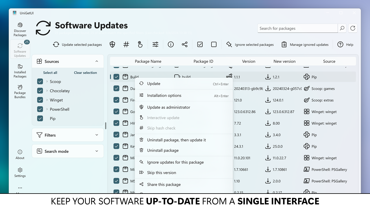 WingetUI screenshot 8