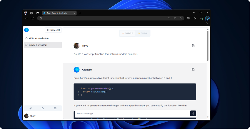azurechatgpt screenshot 4