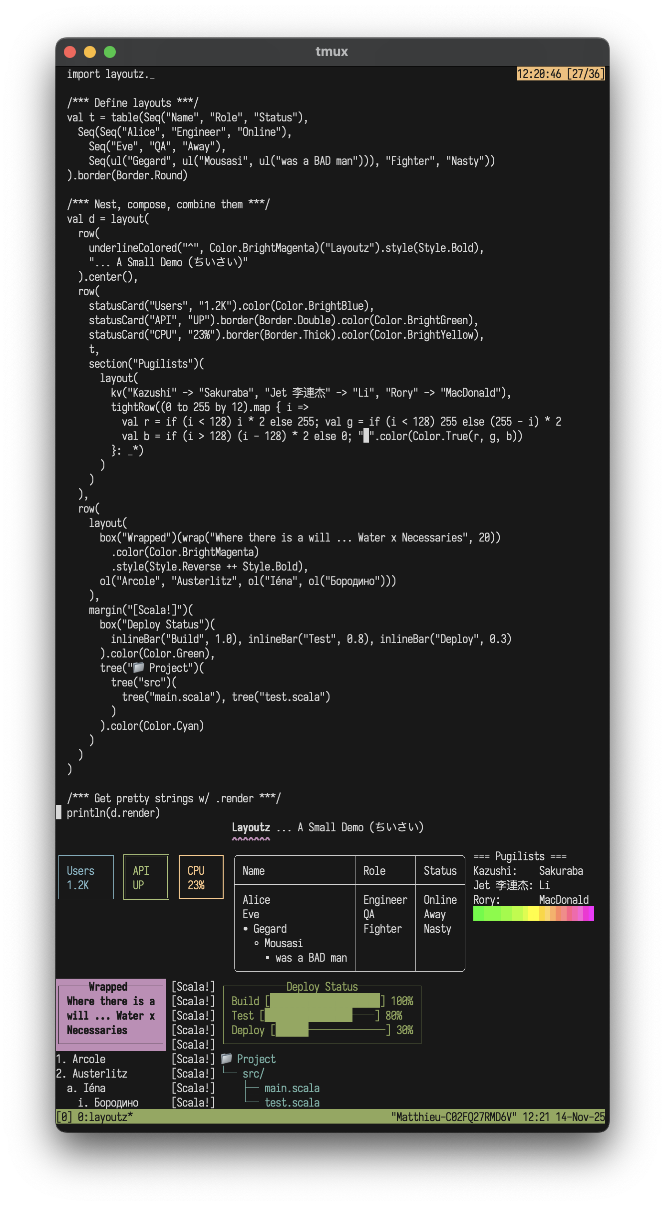layoutz screenshot 1