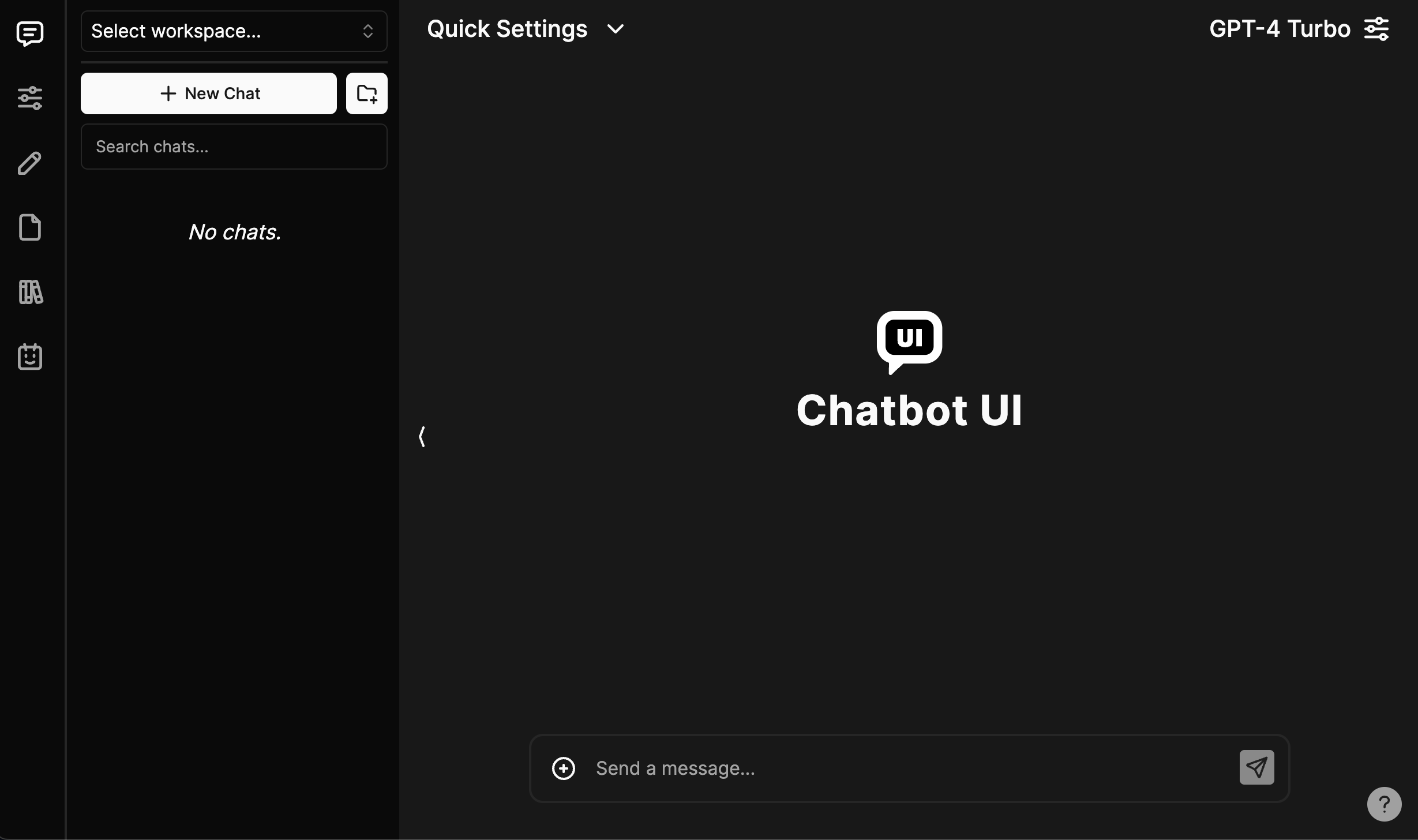 chatbot-ui screenshot 1