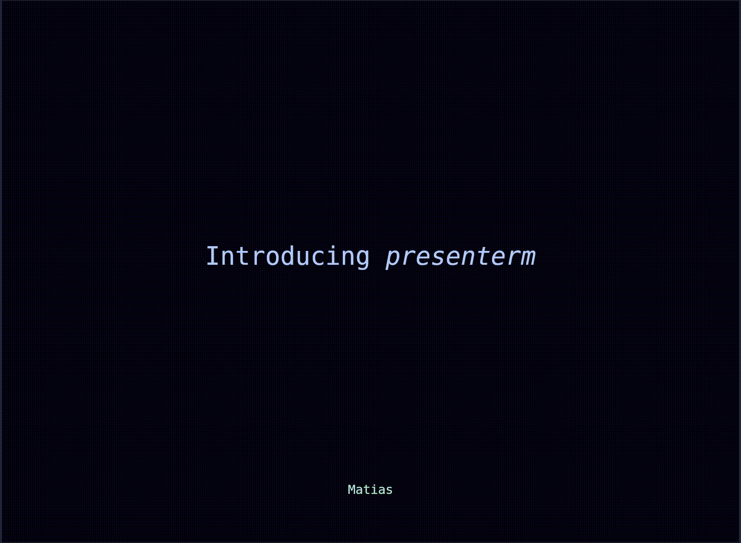 presenterm screenshot 1