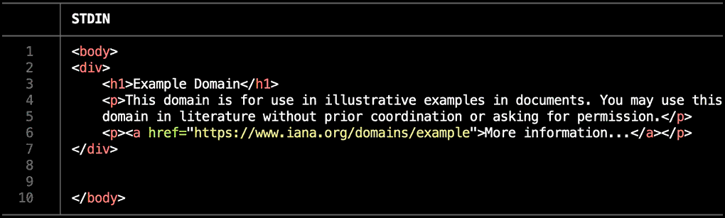 htmlq screenshot 1