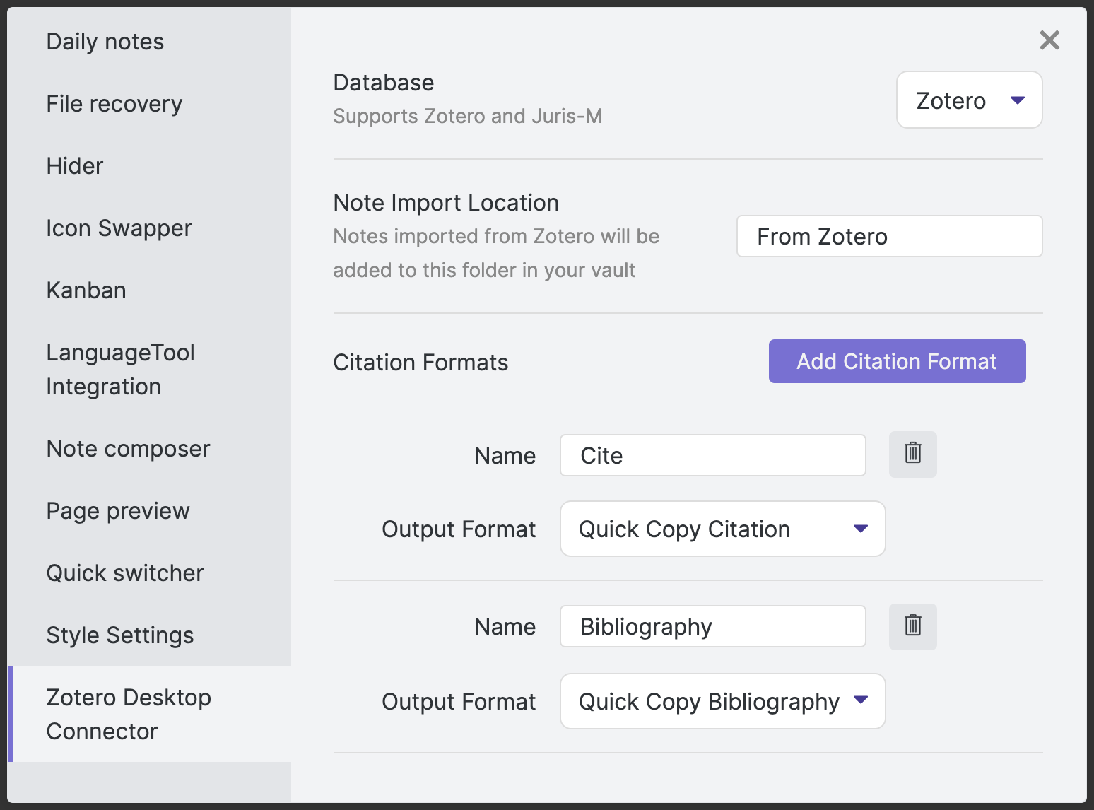 obsidian-zotero-desktop-connector screenshot 3