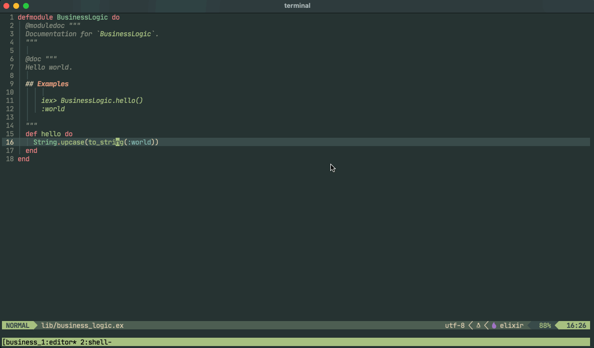 elixir.nvim screenshot 3