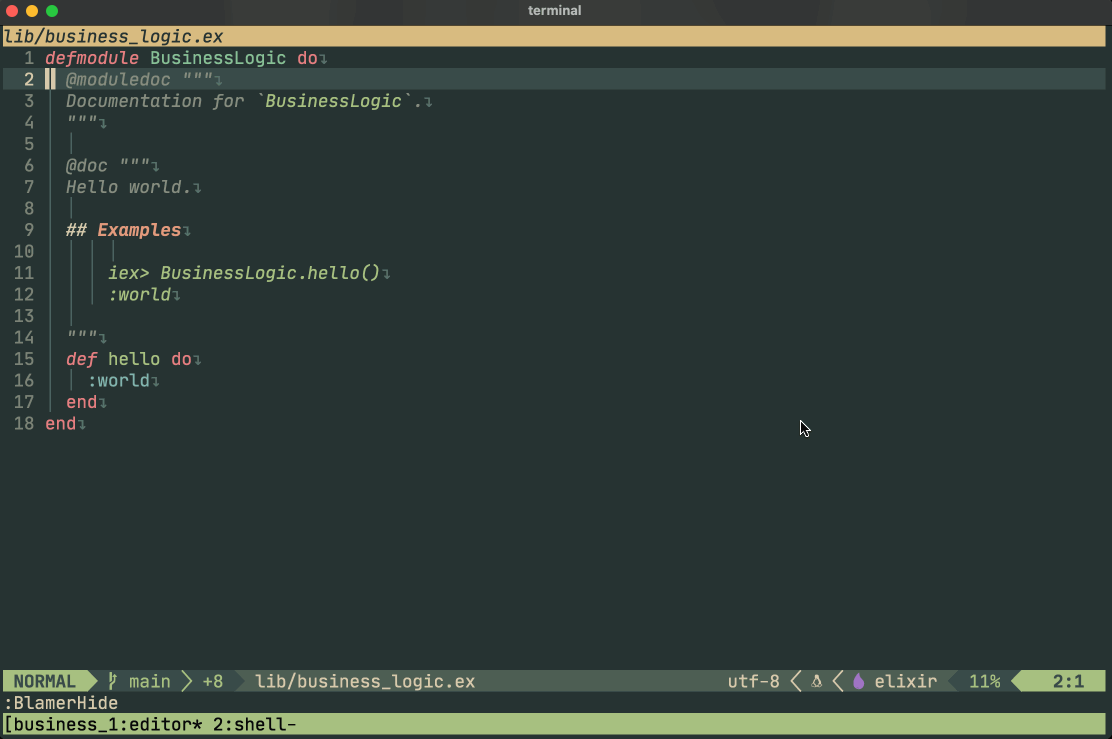 elixir.nvim screenshot 5