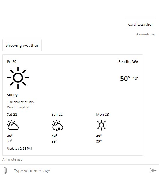 BotFramework-WebChat screenshot 2