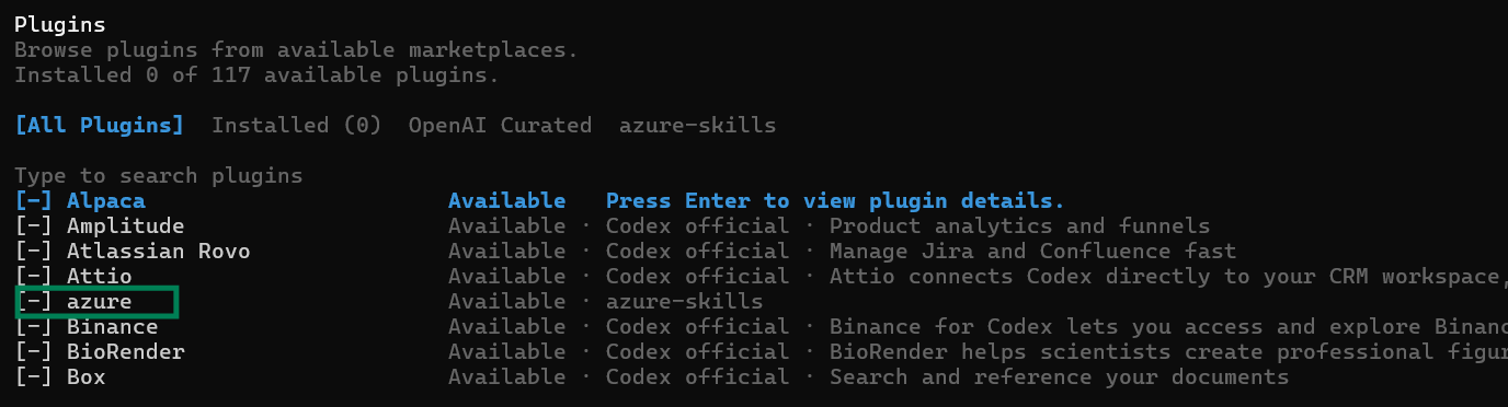azure-skills screenshot 3
