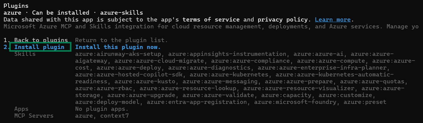 azure-skills screenshot 4