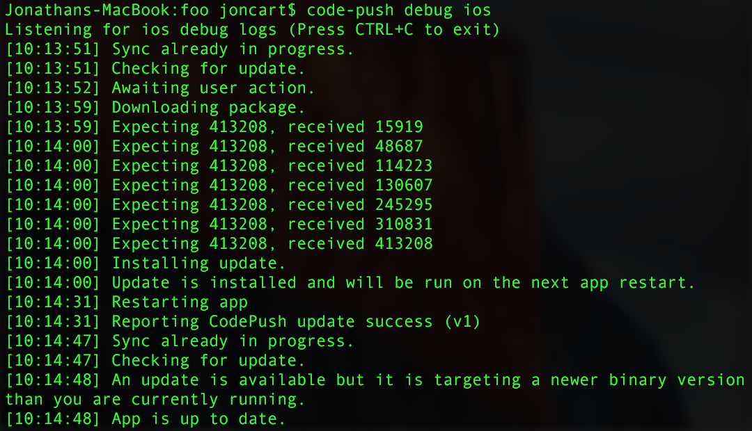 react-native-code-push screenshot 3