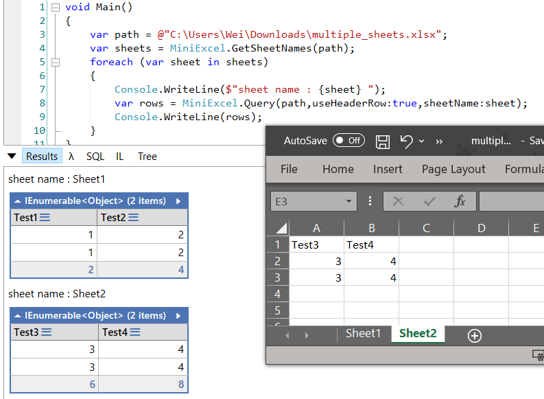 MiniExcel screenshot 53