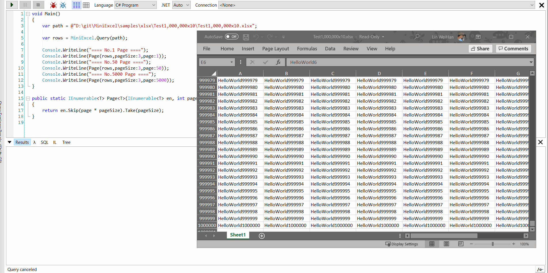 MiniExcel screenshot 50