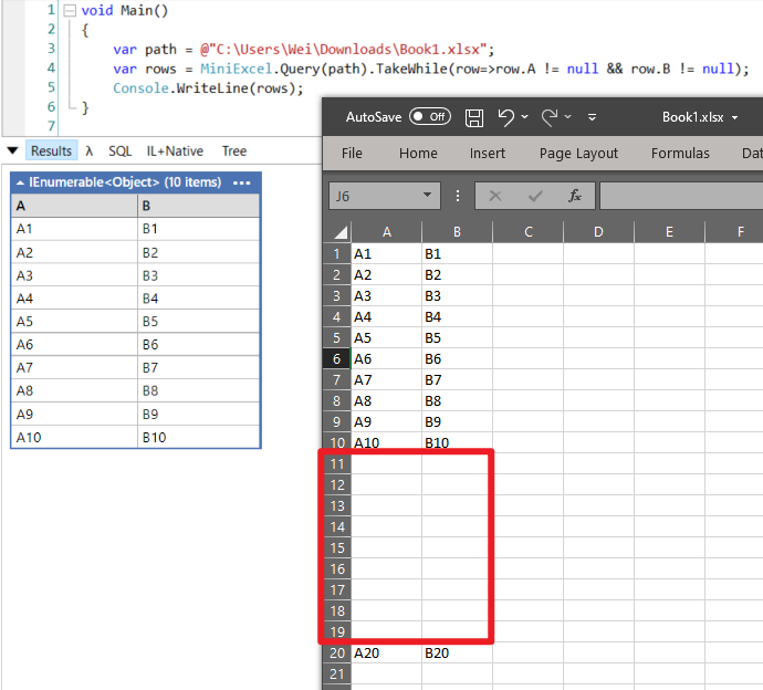 MiniExcel screenshot 56