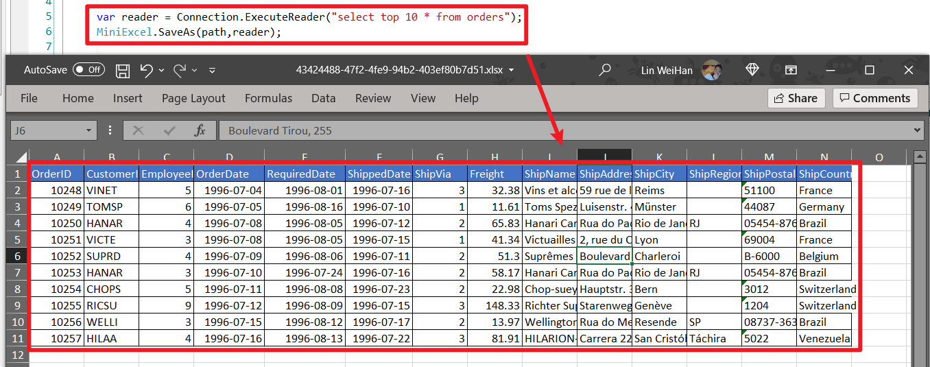 MiniExcel screenshot 10