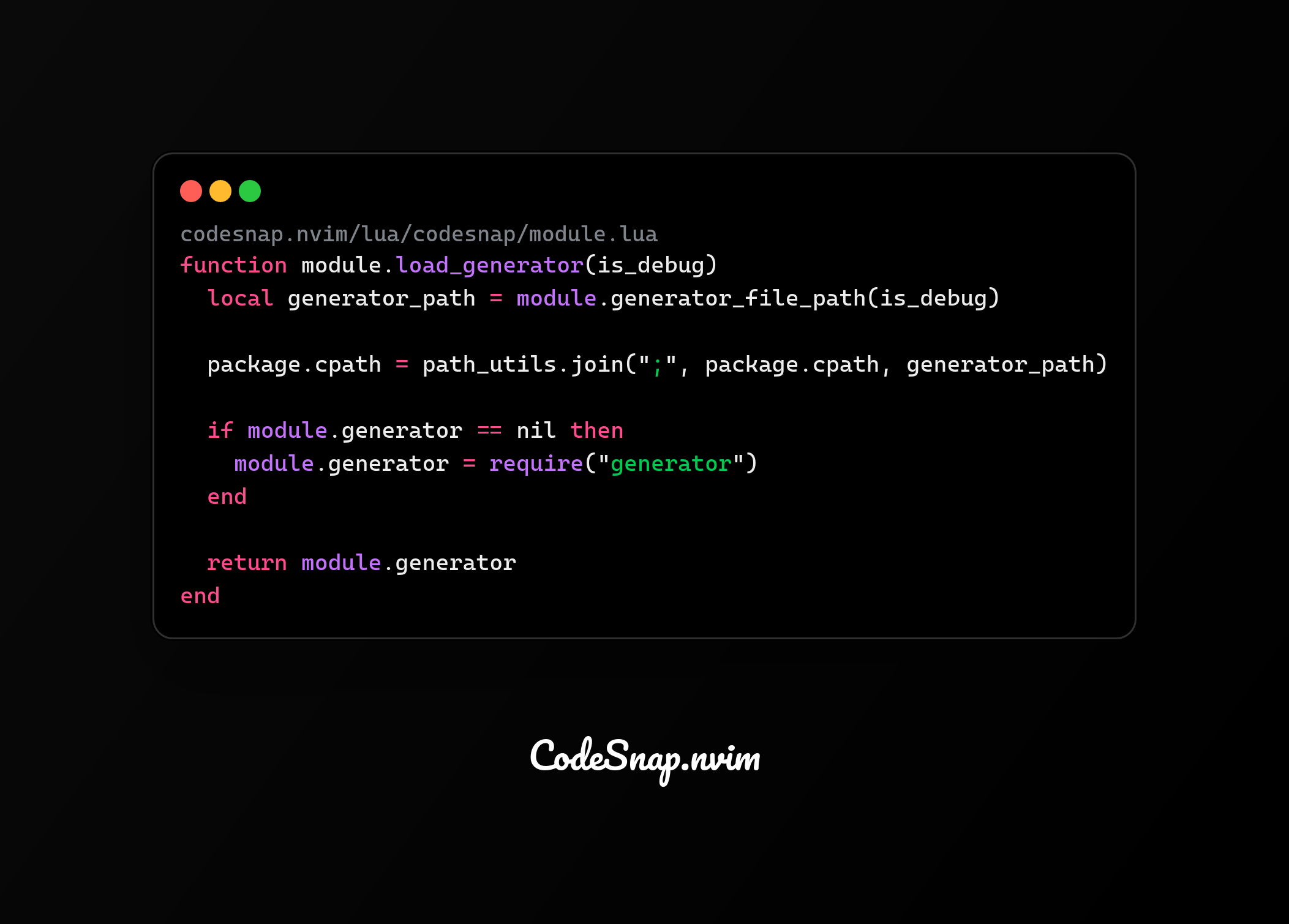 codesnap.nvim screenshot 3